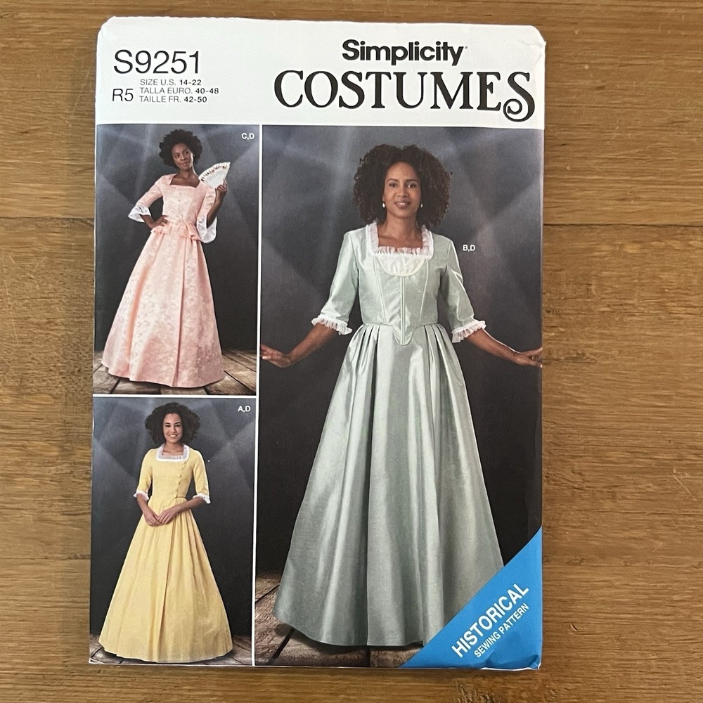 Simplicity S9251 Costume Sewing Pattern‎ Sz 16-22 Historical Victorian Cosplay